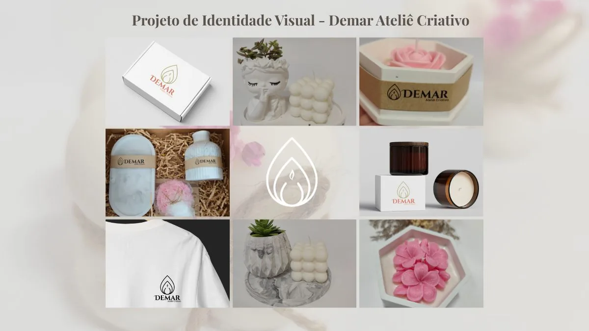 Identidade visual para DeMar Ateli&ecirc; Criativo