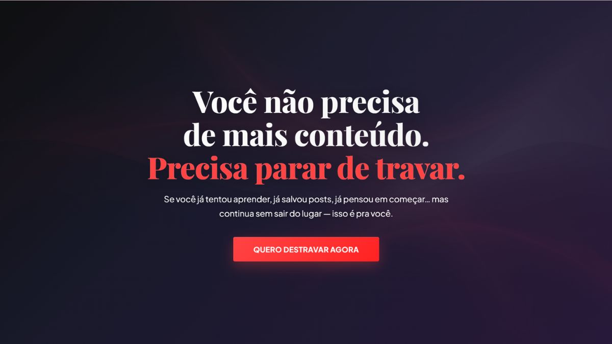 Landing page para terapeuta — Mulheres no Digital